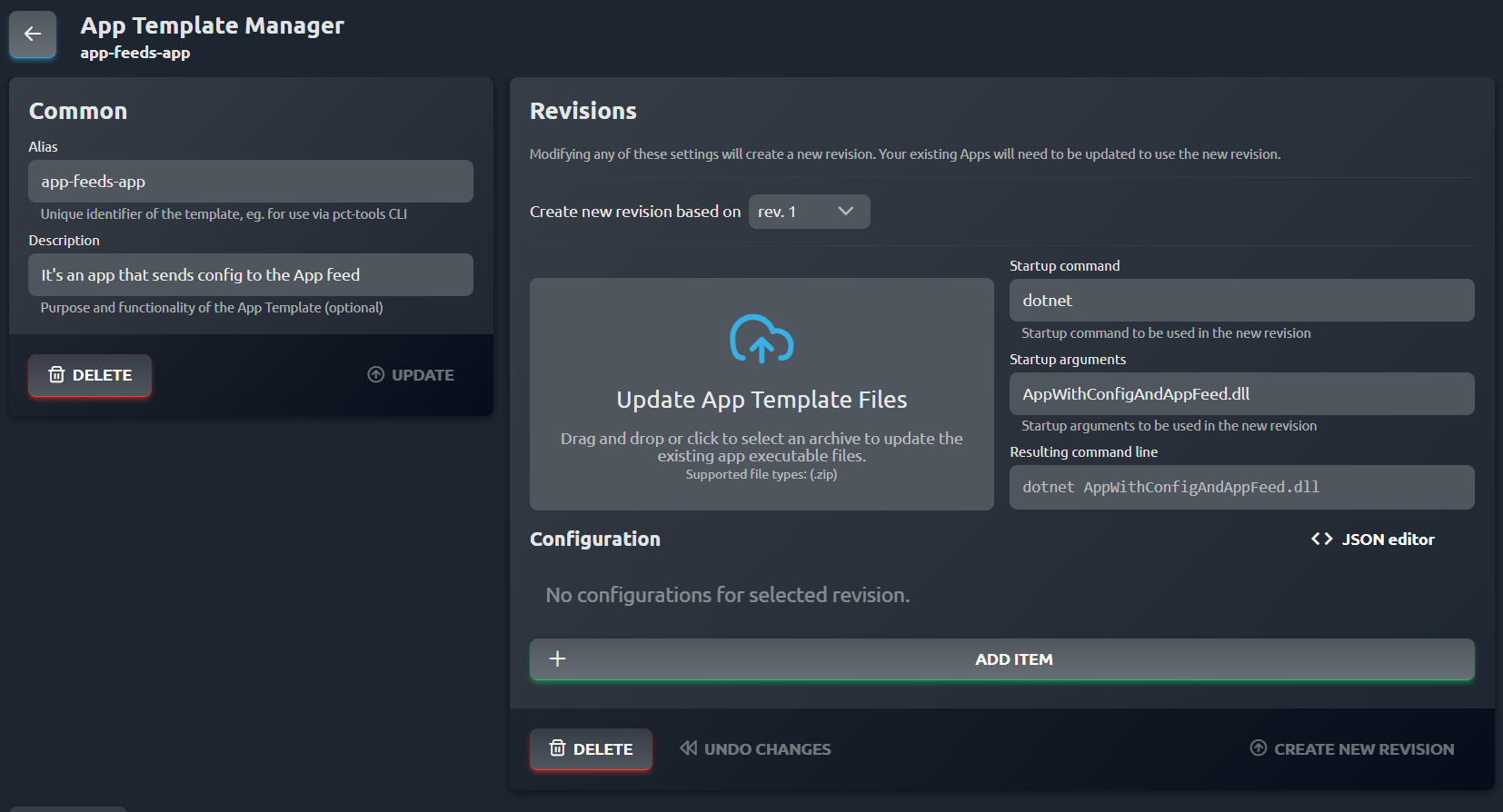 App Template Manager