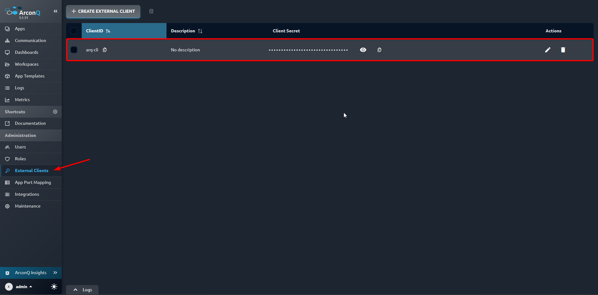 External client
