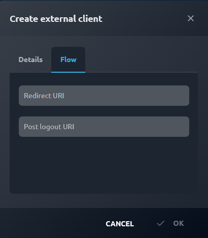 Create external client
