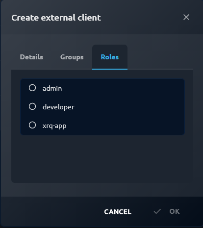 Create external client