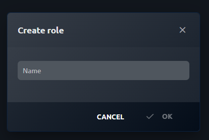 Create role view